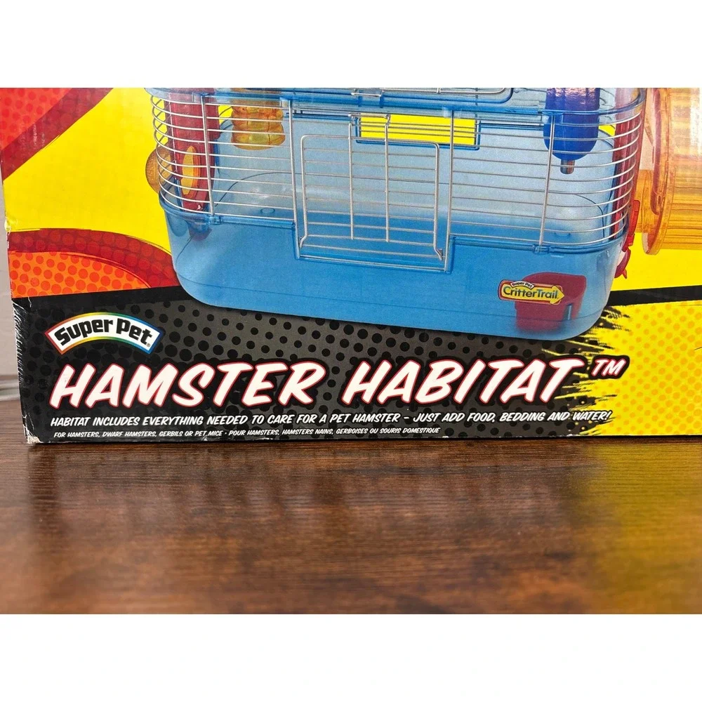 Disney Bolt Hamster Habitat Super Pet Small Animal Cage Blue Rhino Theme RARE